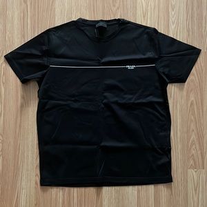 Mens Black Prada T shirt size L